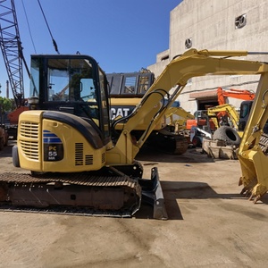 Excavatrice sur chenilles d'occasion d'origine 5 tonnes Komatsu PC55MR Moteur Boîte de vitesses Engrenage Composant principal Roulement Pompe PLC en stock - Product Image 5