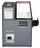 Kiosque de paiement en espèces en libre-service KER, terminal de paiement avec accepteur de billets pour les magasins de détail, caisse automatique