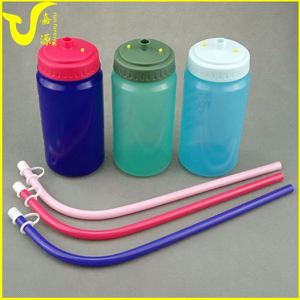 Free sample <b>Plastic</b> Cycling Water <b>Bottle</b> BPA Free Bike Water <b>Bottle</b> with Spout Top <b>Squeeze</b> Water <b>Bottle</b> for Sport For Bicycle - Product Image 4