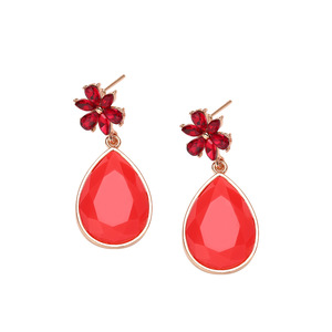 Orecchini Vintage a Goccia con Dettaglio in Pietra Decorativa, Accessori di Moda in Stile Bohémien per Donne - Product Image 5