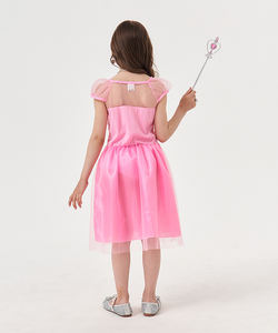 Nuovissimo Abito da Principessa Elsa Rosa con Paillettes per Cosplay da Film TV, Accessori per Feste <span class=keywords><strong>di</strong></span> Compleanno per Ragazze - Product Image 5