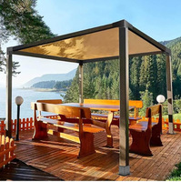 Kit de pergola en bois, kit de support en bois surélevé, supports en aluminium, revêtement en poudre, respectueux de l'environnement, imperméable, facile à assembler, renouvelable