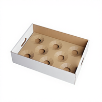 Emballage en carton ondulé pour supermarché, boîte d'emballage pour grenade, orange, pomme, kiwi, fruit du dragon et légumes