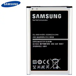 삼성 노트 3 N9000 N9005 용 충전식 리튬 이온 배터리 정품 모바일 배터리 뜨거운 판매