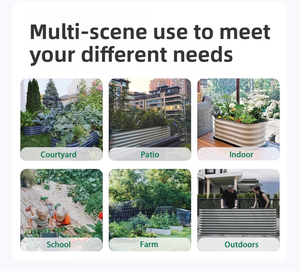 Boîte de plantation de jardin de bricolage, boîte de plantation de légumes roulante <span class=keywords><strong>à</strong></span> arrosage automatique, lit de plantation de fleurs et de légumes auto-assemblé pour jardin - Product Image 6