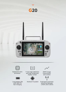 Contrôleur intelligent Skydroid G20 avec écran HD — Station de liaison longue portée pour systèmes sans pilote - Product Image 2
