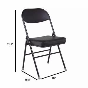 عينة مجانية بالجملة قابلة للتكديس للحفلات في الهواء الطلق لحفلات الزفاف والمناسبات أسود/أبيض - Product Image 4