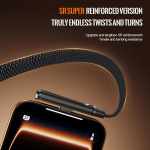 Câble de données pliable de type C vers C à charge rapide 240W avec support 2-en-1 pour téléphone/tablette pour iPhone 15 16 17 Câble de chargeur HuaWei - Product Image 6