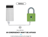 Cadenas électronique intelligent à empreintes digitales, sans clé, étanche, grande taille, application TTlock