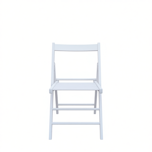 Chaise pliante en bois blanc Db, design moderne, mobilier de jardin extérieur - Product Image 1