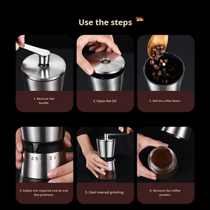 เครื่องบดกาแฟขนาดเล็กแบบพกพา ทำจากสแตนเลส สำหรับ<span class=keywords><strong>บด</strong></span><span class=keywords><strong>กาแฟ</strong></span> - Product Image 6