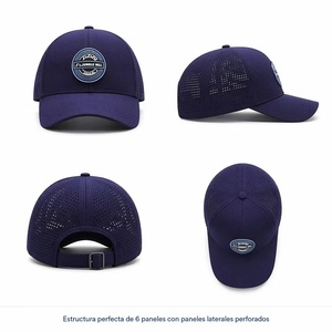 Casquette de baseball personnalisée bleu marine avec patch 3D Jungle Hill, respirante, 6 panneaux, sport, MOQ bas, Barudan, DDP, livraison rapide - Product Image 4