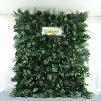 Toile de fond personnalisée de fleurs de Bourgogne fleurs artificielles pour la décoration de mariage décor 3d toile de fond de fleurs d'événement