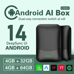 กล่องแอนดรอยด์ <span class=keywords><strong>AI</strong></span> อะแดปเตอร์ Apple 3-IN-1 ไร้สาย CarPlay Android Auto Mirror Link แบ่งหน้าจอ GPS Netflix/YouTube/TikTok/Google - Product Image 1