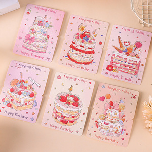 Biglietto d'<span class=keywords><strong>Auguri</strong></span> 3D Pop-Up a Forma di Torta con Design Floreale in Stile Pastorale per la Festa degli Insegnanti e <span class=keywords><strong>Auguri</strong></span> di <span class=keywords><strong>Compleanno</strong></span> - Product Image 4