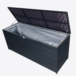 <span class=keywords><strong>Caja</strong></span> de Almacenamiento para Jardín de Alta Calidad y Duradera con Tapa, Gran Capacidad, Ratán PE - Product Image 1