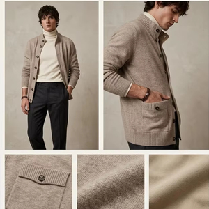 Winter Fleece Warm <strong>Men's</strong> Hooded Pullover Sweater Slim Fit Zipper Closure ODM Supply <strong>Christmas</strong> <strong>Jumper</strong> - Product Image 4