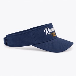 Fabricant de casquettes de soleil de luxe à visière incurvée en faux daim brodé chenille avec logo personnalisé en gros - Product Image 3