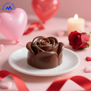 Chocolate con <span class=keywords><strong>Leche</strong></span> Premium <span class=keywords><strong>en</strong></span> Forma de Rosa <span class=keywords><strong>en</strong></span> <span class=keywords><strong>Caja</strong></span> de Regalo Rosa de San Valentín, 20 g, 12 Meses, Chocolate Romántico para Momentos Especiales - Product Image 2