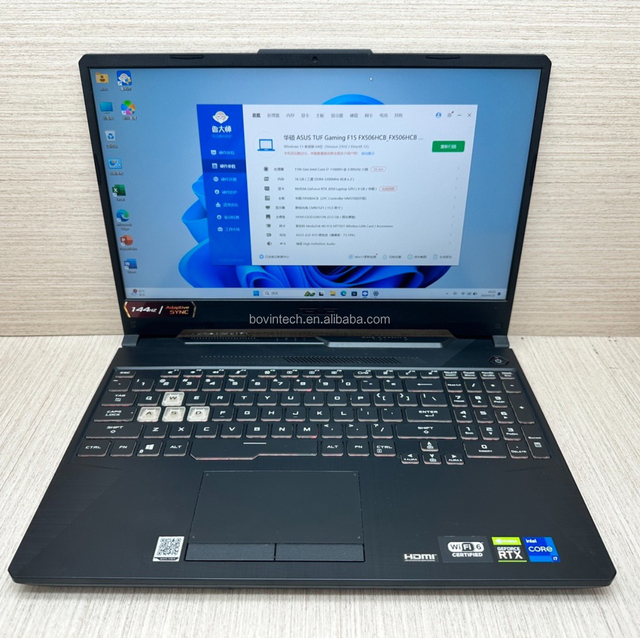 Hot Sell for FX506 I7-10750H GTX1650Ti(4G) 16G 512G 15.5 Inch Used Gaming Laptops Cheap Price Student Computer with Graphic Card