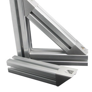 Supports d'angle biseautés à 45 degrés Deying Industrial, accessoires en alliage d'aluminium pour la fixation de profilés en aluminium industriels - Product Image 3