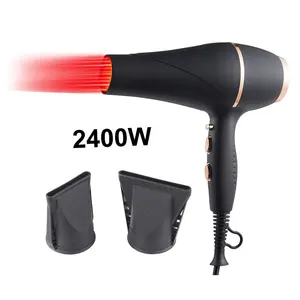 secadora de pelo cabello profesional Hair Dryer 2400 Professional Salon infrared Hair Blow Dryer 2400W Hairdryer With LOGO