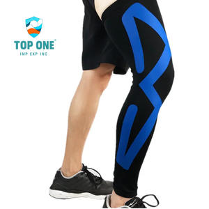 Top One Compression Sports Genou Jambe Manches Wrap Garde Chaussettes Football Football Baseball Veau Brace Support - Product Image 1