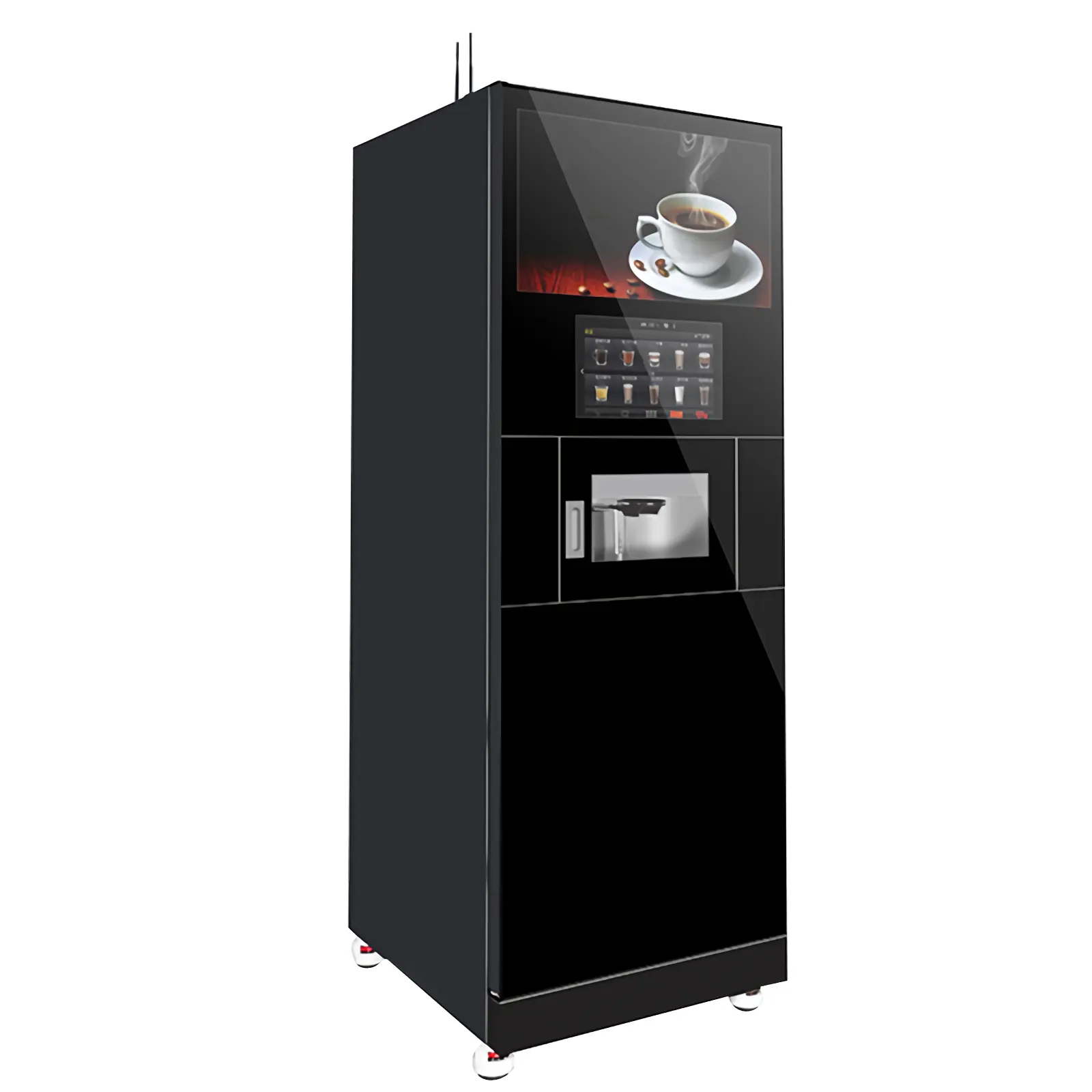 마이크론 자동 커피 머신 차 초콜릿 카페 마키나 Expendedora 커피 자판기