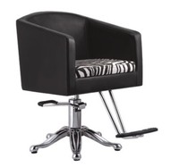 Ensemble de meubles de Salon de coiffure, chaise de style noire avec roue de poulpe