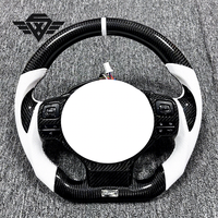 Volant de voiture en cuir perforé blanc en fibre de carbone personnalisé adapté pour Lexus IS350 GS350 GS300 IS250 RC350 LS UX IS ES