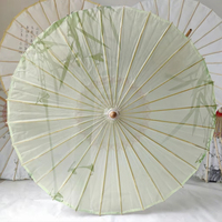 Parapluie en papier huilé de bambou imperméable et résistant au soleil, style chinois ancien, pour Hanfu, Cheongsam et décoration de plafond