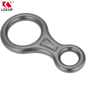 Equipo de Rappel, Dispositivo de Rescate para Escalada en Roca, Descensor de Aluminio de Alta Resistencia, Descensor en Forma de 8, 35KN, Equipo de Descenso - Product Image 3