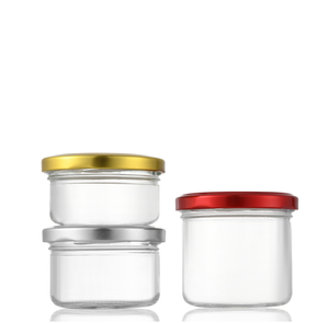 Lege Wijde Mond Vogelnestfles Honing Jam Pot Vis Knaag Gelei Kaviaar Verdeeld Glazen Fles Augurk Verzegelde Pot Met Tinnen Deksel - Product Image 3