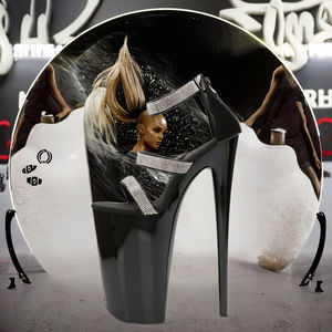 Botas de plataforma clásicas de 10 pulgadas para mujer, ideales para baile en barra, discoteca, bar, o actividades exóticas, con tacones finos que no cansan. - Product Image 2