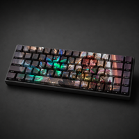 Lot de 68 touches PBT personnalisées imprimées latéralement par sublimation, profil Cherry, pour clavier de jeu mécanique - Vente en gros