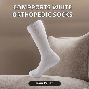 Compports Winter Casual Thick Custom Running White Orthopedic Loose Fit Diabetic Anti <b>Slip</b> for Instant Neuropathy Pain Relief - Product Image 2