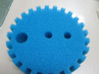 Élément filtrant en mousse de polyuréthane de qualité supérieure 15-80ppi à cellules ouvertes, couleur noire, avec charbon actif, feuille d'éponge aérienne haute densité