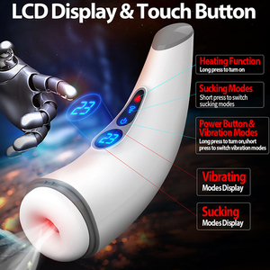 加熱機能付き自動オーラルセックスマスターベーター、リアルな体験のための大人のおもちゃ、マスターベーションカップ - Product Image 6