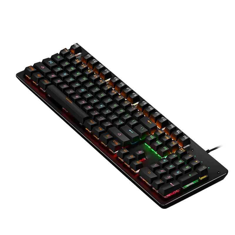 Hot Sales Mini Keyboard Wired Mechanical Keyboard RGB Light Up Backlit Backlight LED PC Computer Game Gaming Keyboard