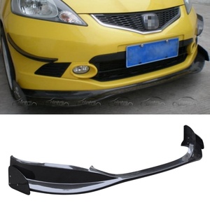 Car Tuning Kits Carbon Fiber Front Lip Bumper Fins Spoiler Winglet <b>Splitter</b> for Honda Fit Jazz 2009-2013 - Product Image 3