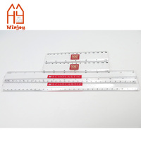 Règle Droite en Plastique Transparent de 15 cm et 30 cm avec Logo Personnalisé Imprimé pour Mesure Scolaire et de Bureau, Papeterie Promotionnelle