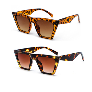 S17047 Lunettes de soleil carrées surdimensionnées noires personnalisables pour femmes, mode 2022 - Product Image 5