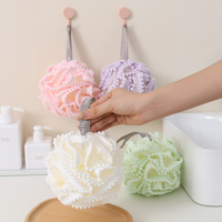 Douche Luffa Éponge de Bain Grand Pouf en Maille de Bain 60g Boule de Douche