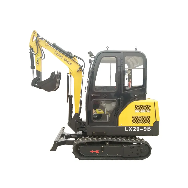 2 ton mini excavator machine with swing boom factory mini hydraulic excavator cheap mini crawler excavator