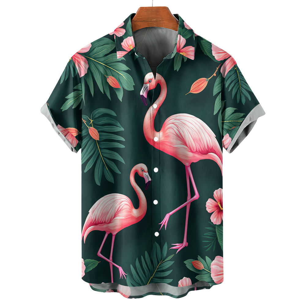 Artesanía de Calidad y Estilo en hombre flamenco impresión camisa