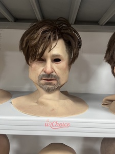 Suministro de Fábrica: Casco de Silicona de Grado Cinematográfico con Barba/Cabello Realista para Disfraz, OEM Personalizado, <span class=keywords><strong>Belleza</strong></span> y Cuidado Personal para Crossdressing - Product Image 3