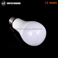 100LM/W PF>0.9 CRI>80 en aluminium en plastique 7W/9W /12W/15W A60 E27 led ampoule