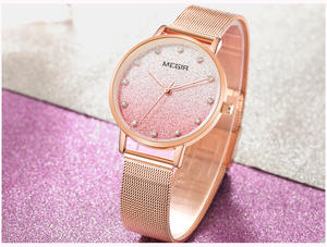 Nuevo reloj de mujer con esfera degradada, diseño ultrafino, elegante reloj de pulsera de cuarzo - Product Image 5