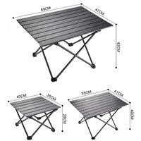 Table pliante pour mobilier d'extérieur Petite table pliante portable ultra-légère et multifonctionnelle Table de barbecue pour le camping et les loisirs