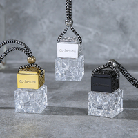 Bouteille diffuseur de parfum en verre et bambou, ml, mini bouteille moderne et populaire, vide, suspension pour voiture